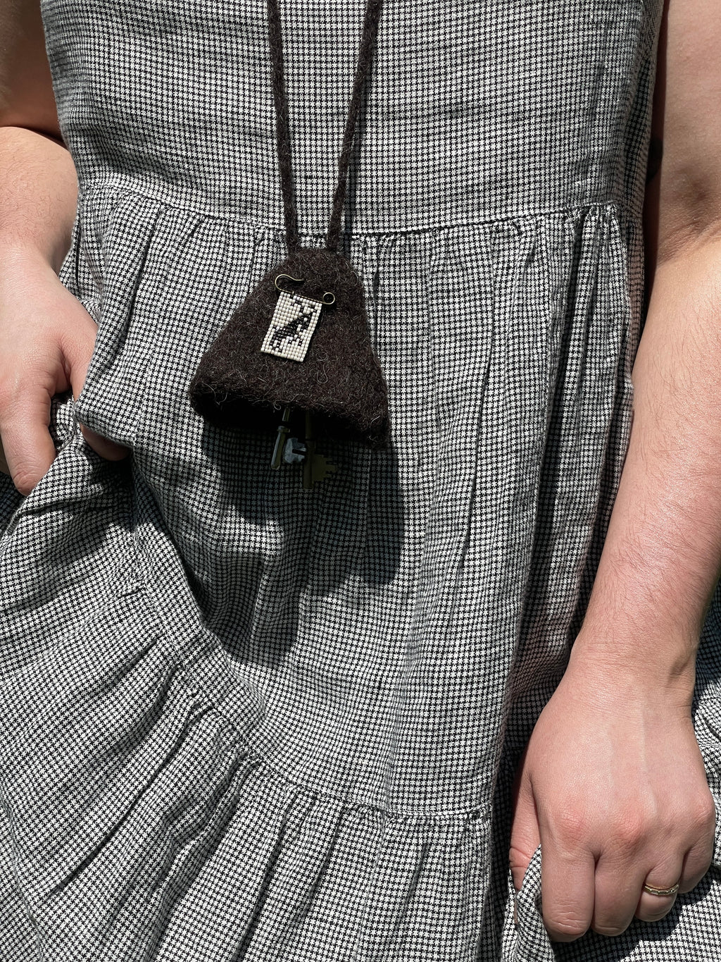 Key Pocket with Guardian Pin [Goat]